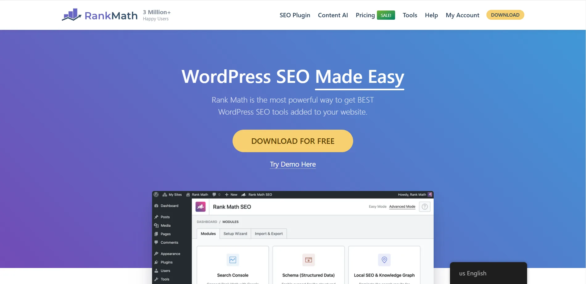 RankMath, another best WordPress SEO tool