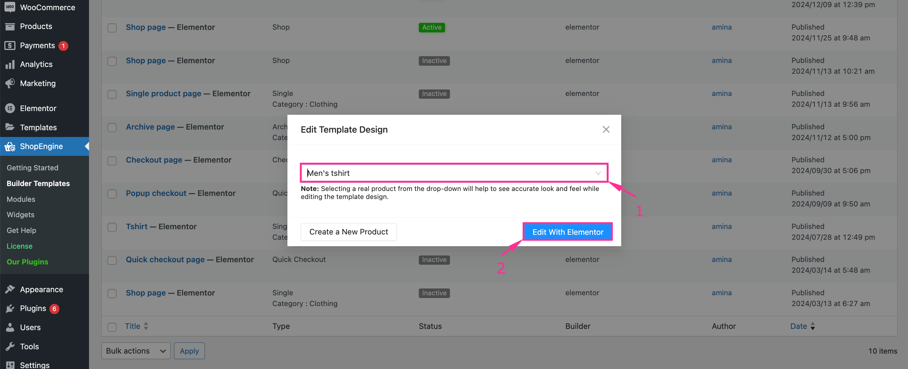 Add size chart to a single product in WooCommerce
