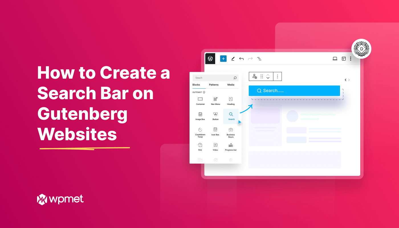 How to Create a Search Bar on Gutenberg Websites (Easy Steps)