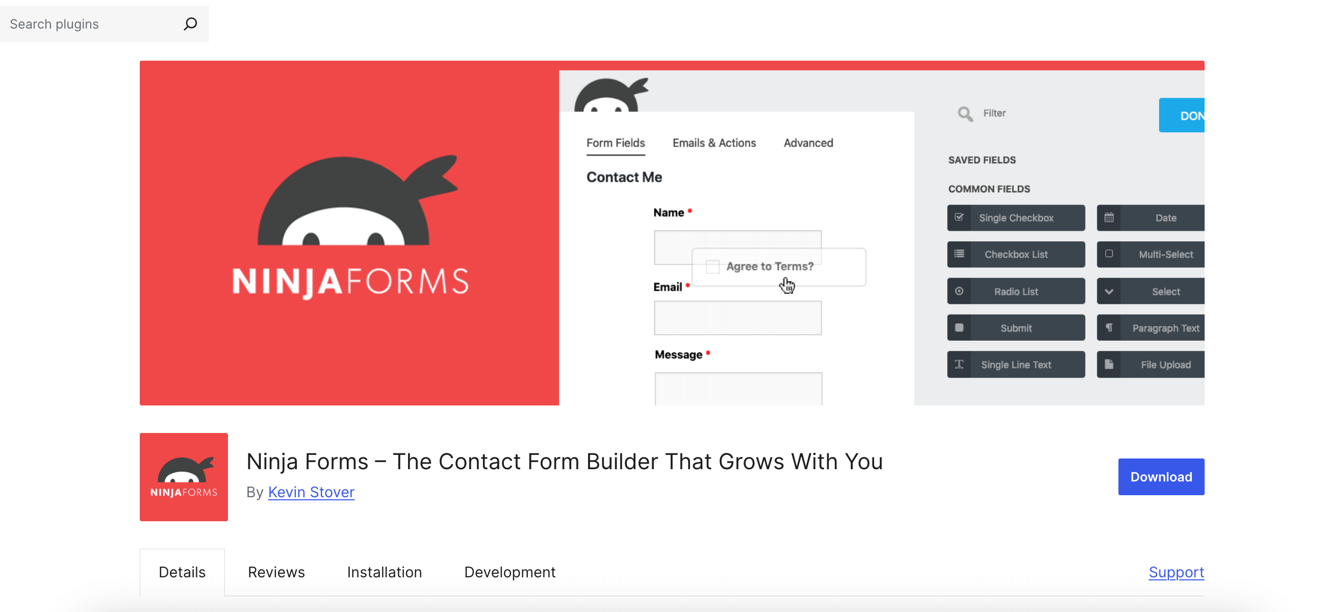 Ninja Forms is another form alternative to Everest Forms