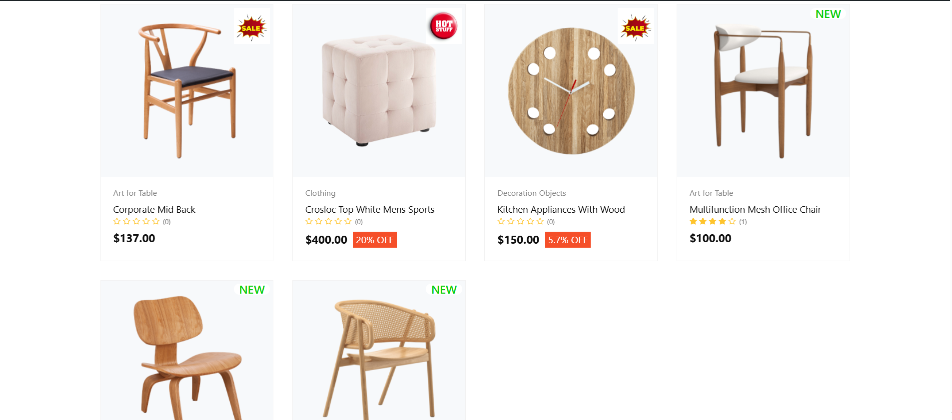 Display attractive badges on products
