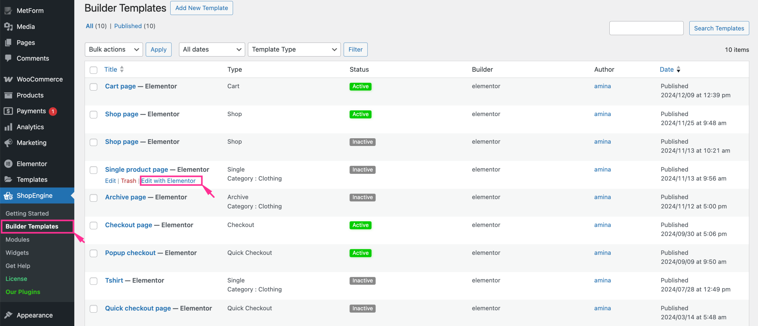 Hide product category from WooCommerce single product page with ShopEngine
