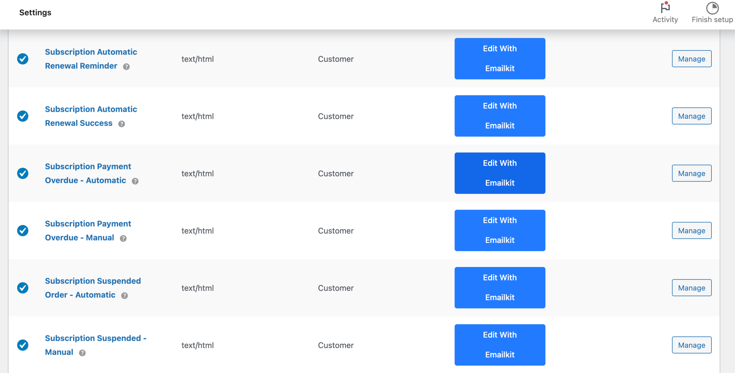 customize automated WooCommerce follow-up emails with EmailKit