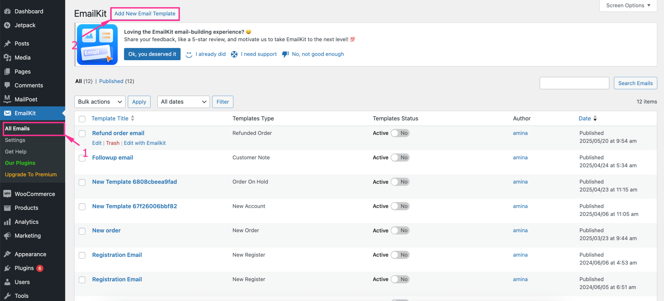 How to customize cancelled order email in WooCommerce with EmailKit
