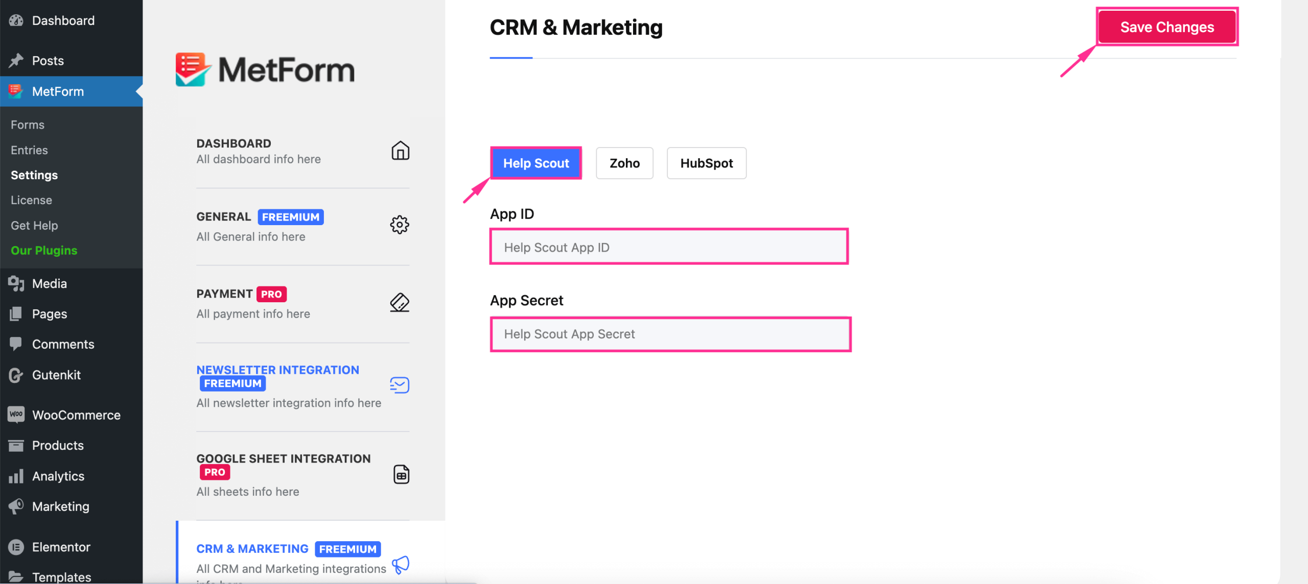 How to integrate Help Scout into WordPress forms with MetForm