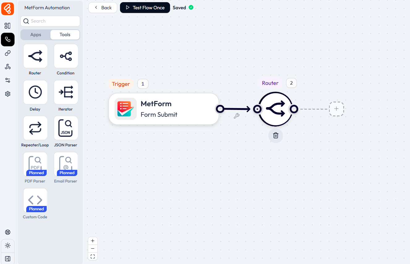 Add router to Bit Flows