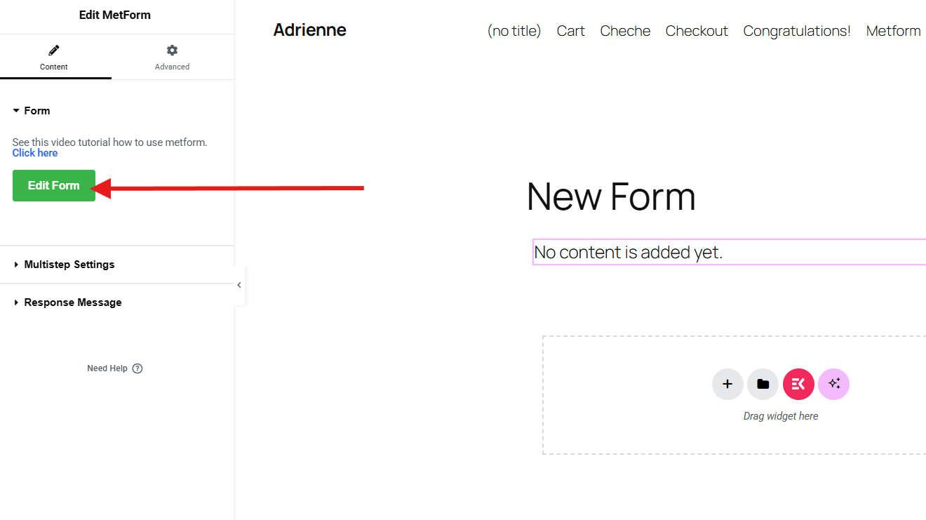 Edit your form