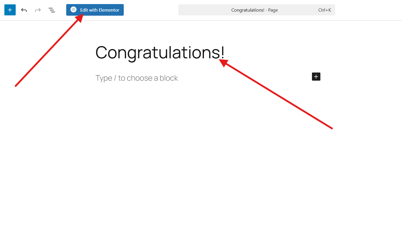 Edit your form with Elementor