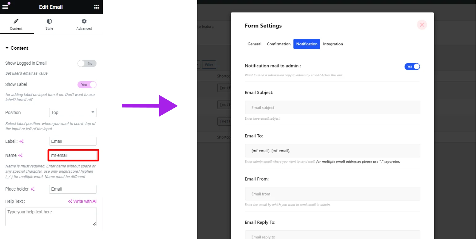 Set conditional admin settings