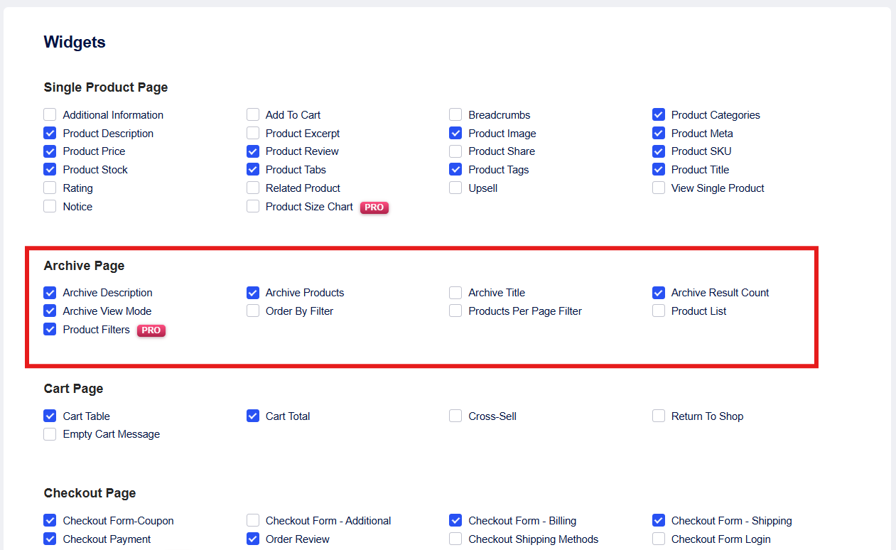 ShopEngine Archive Page