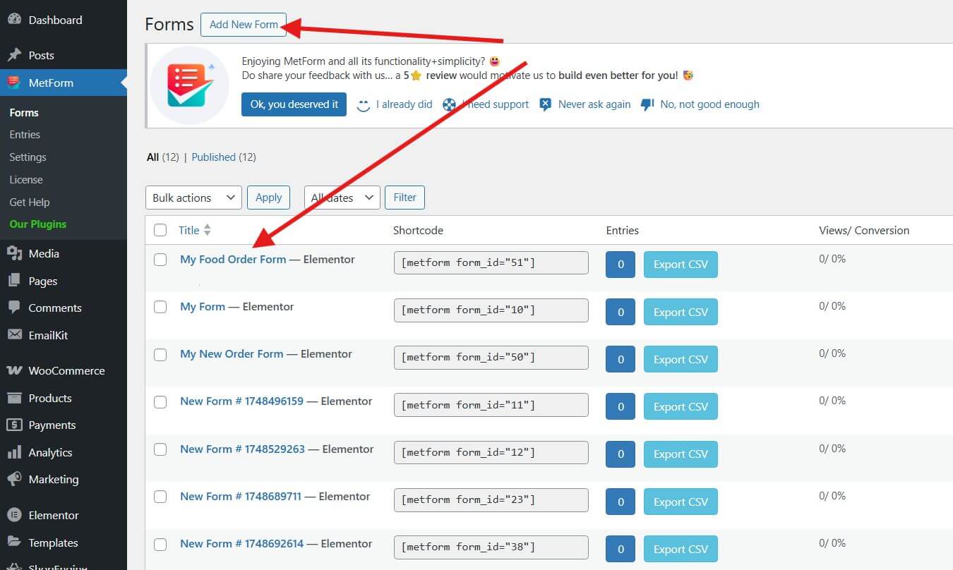 Testing the form integration with Zoho CRM