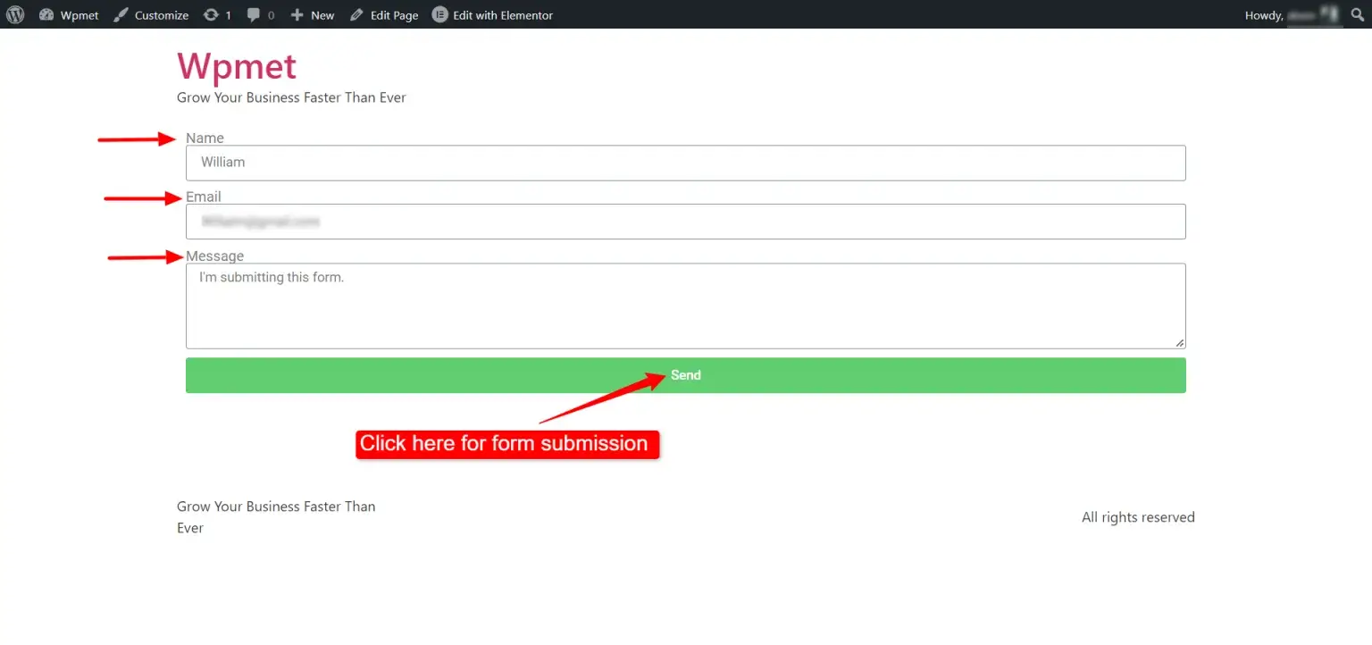 Send data from Elementor Form to Google Sheets with ElementsKit