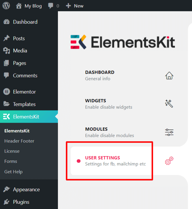 Verify app credential for Elementor form Google Sheet integration with ElementsKit