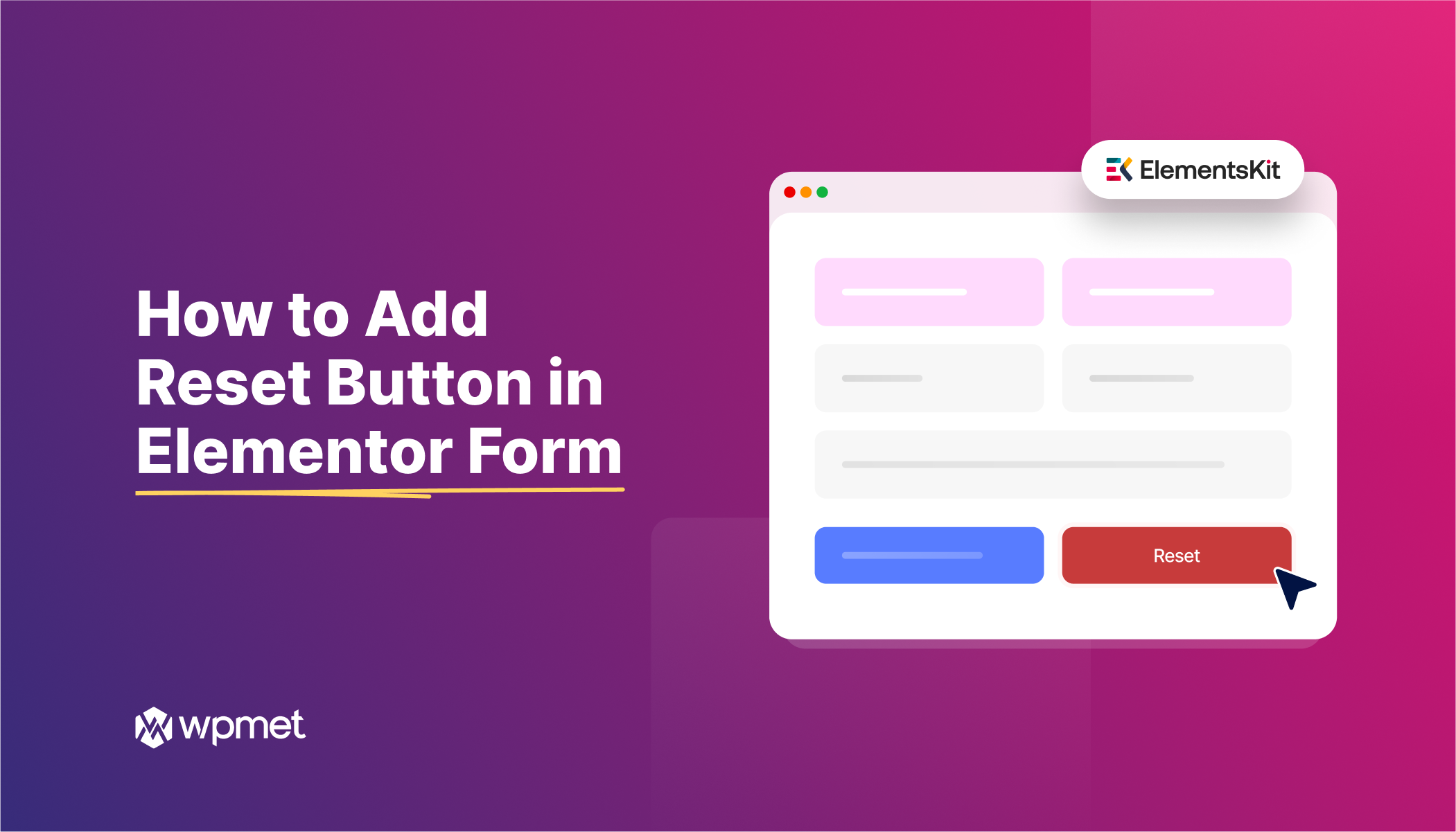 How to Add Reset Button in Elementor Forms