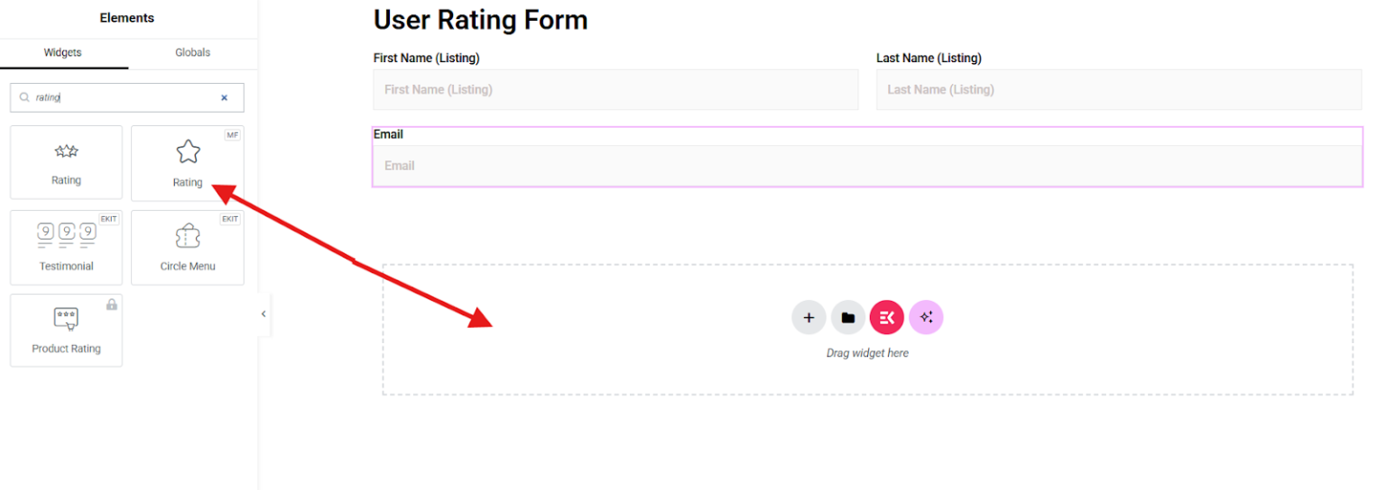 Rating Field