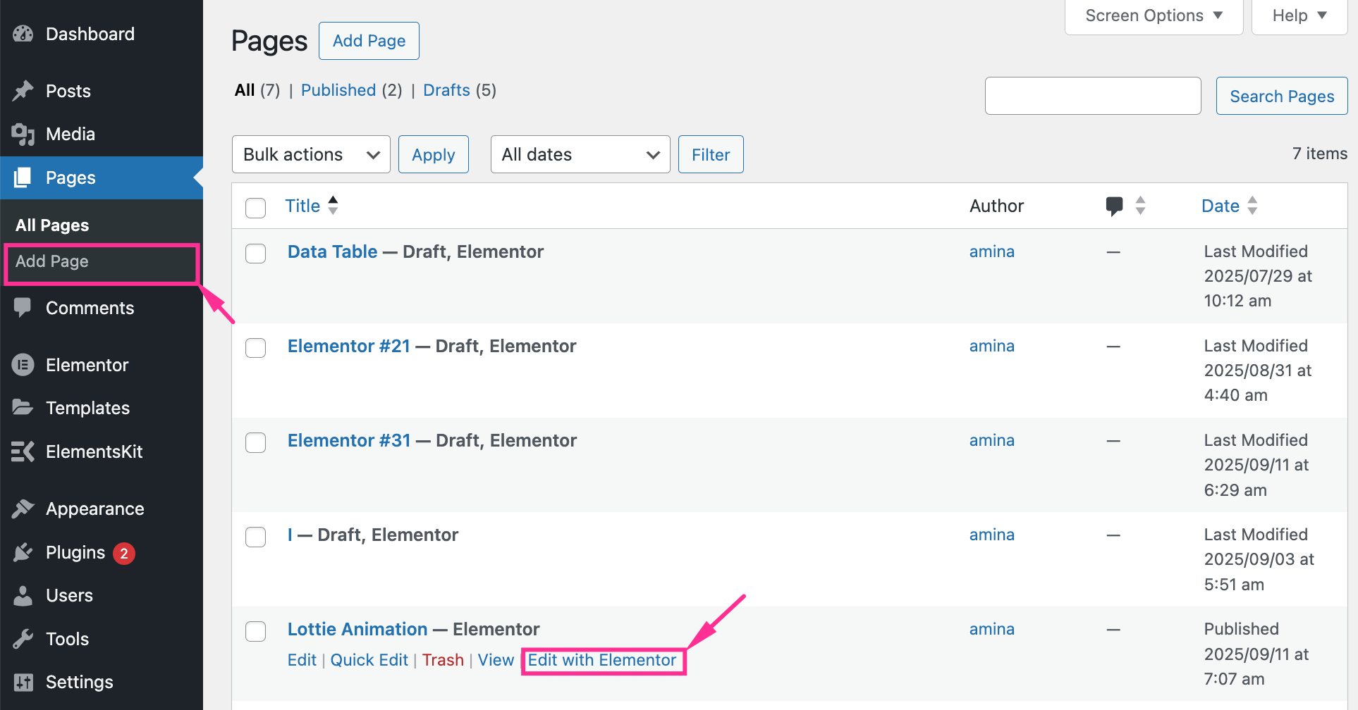 create Lottie animation with the ElementsKit widget