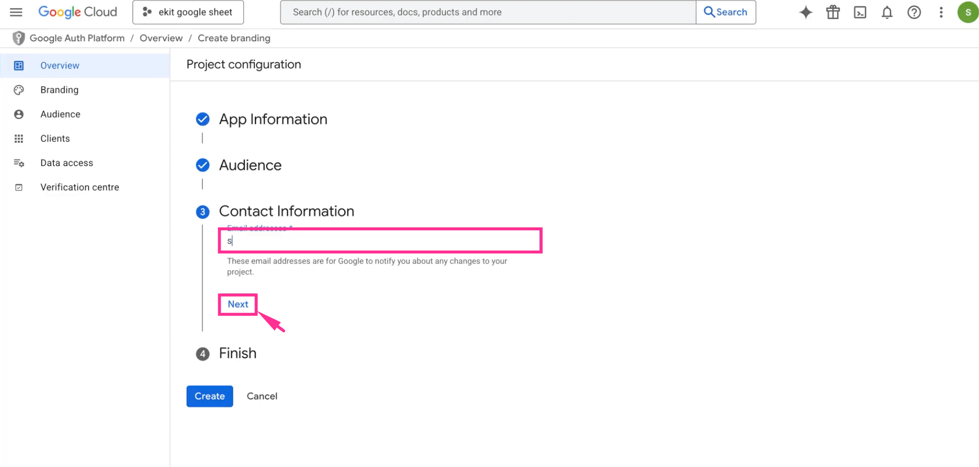 Find API key for Google Sheet integration with ElementsKit