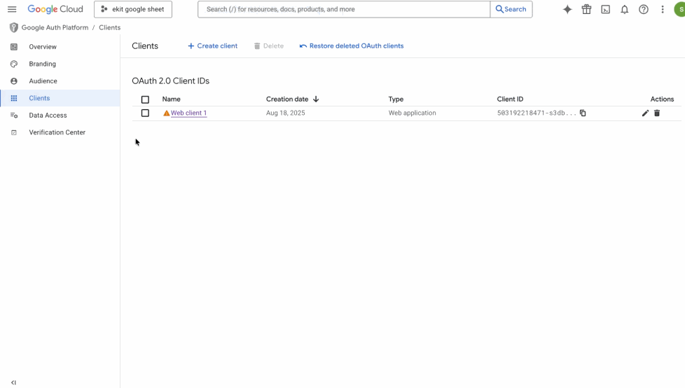 Find API key for Google Sheet integration with ElementsKit