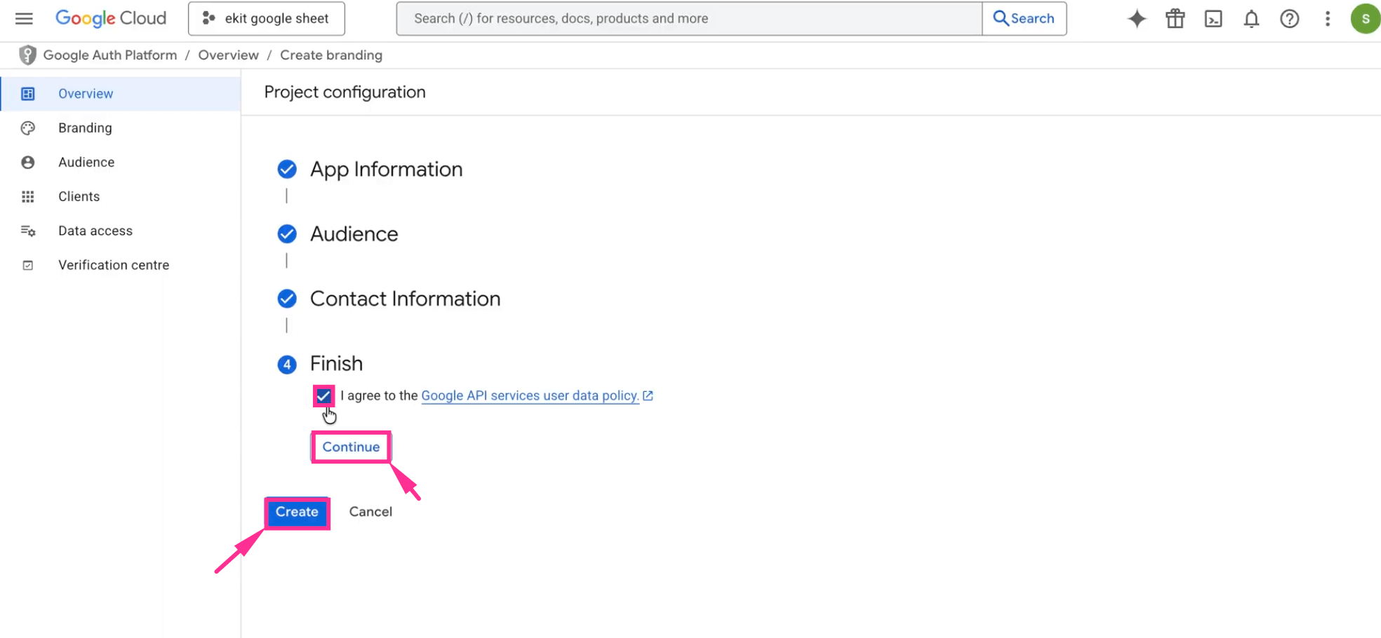 Find API key for Google Sheet integration with ElementsKit