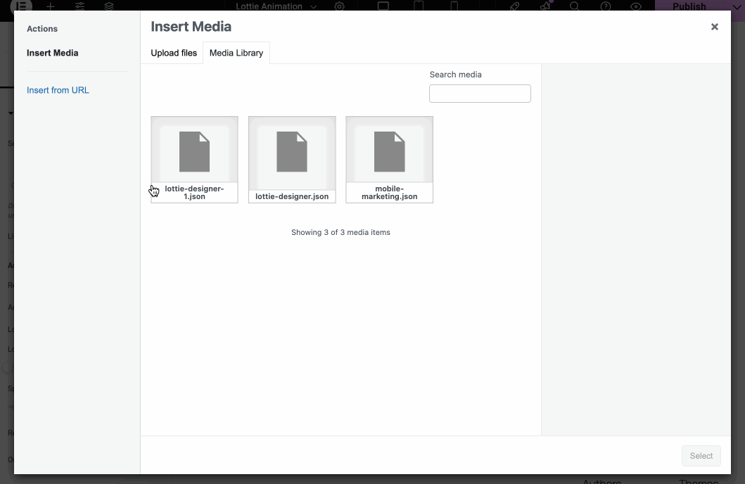 How to add Lottie Animations in WordPress with ElementsKit