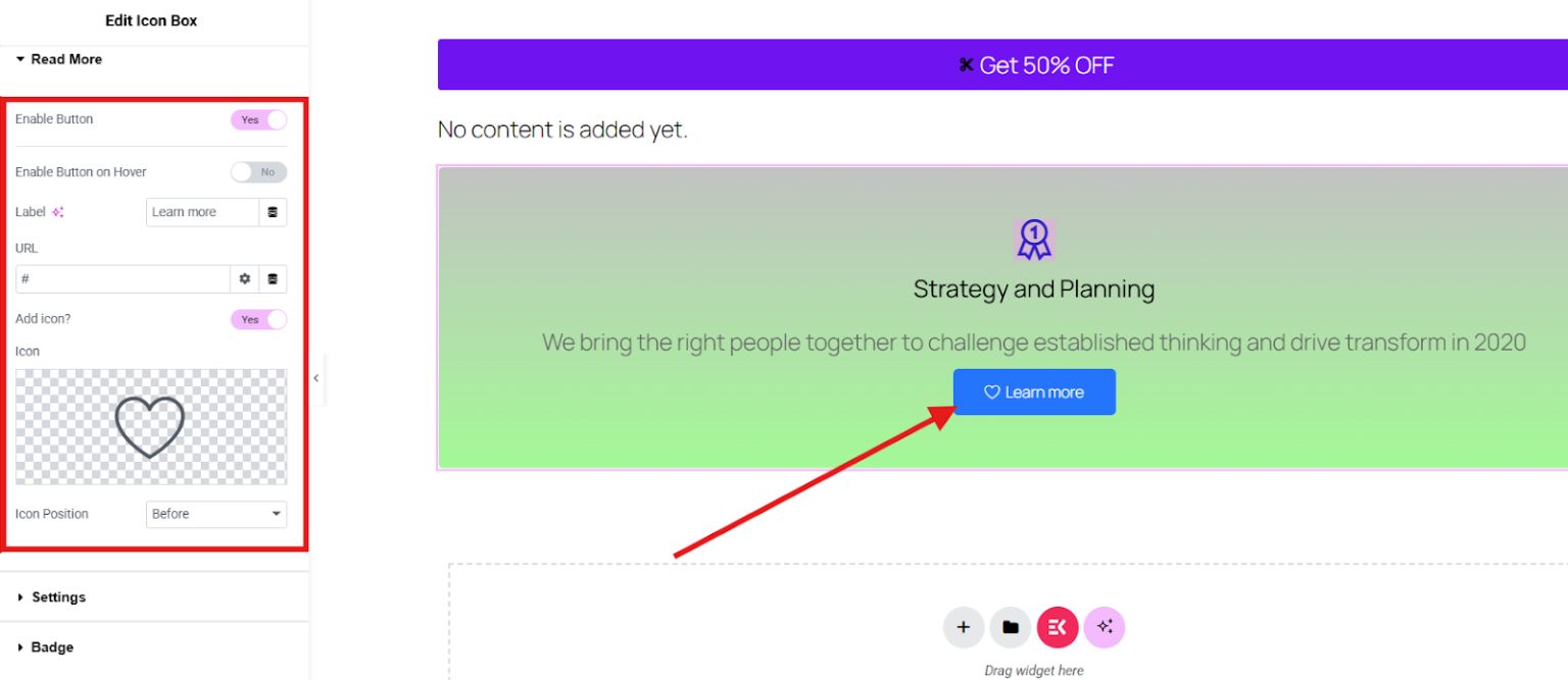 Add read more button