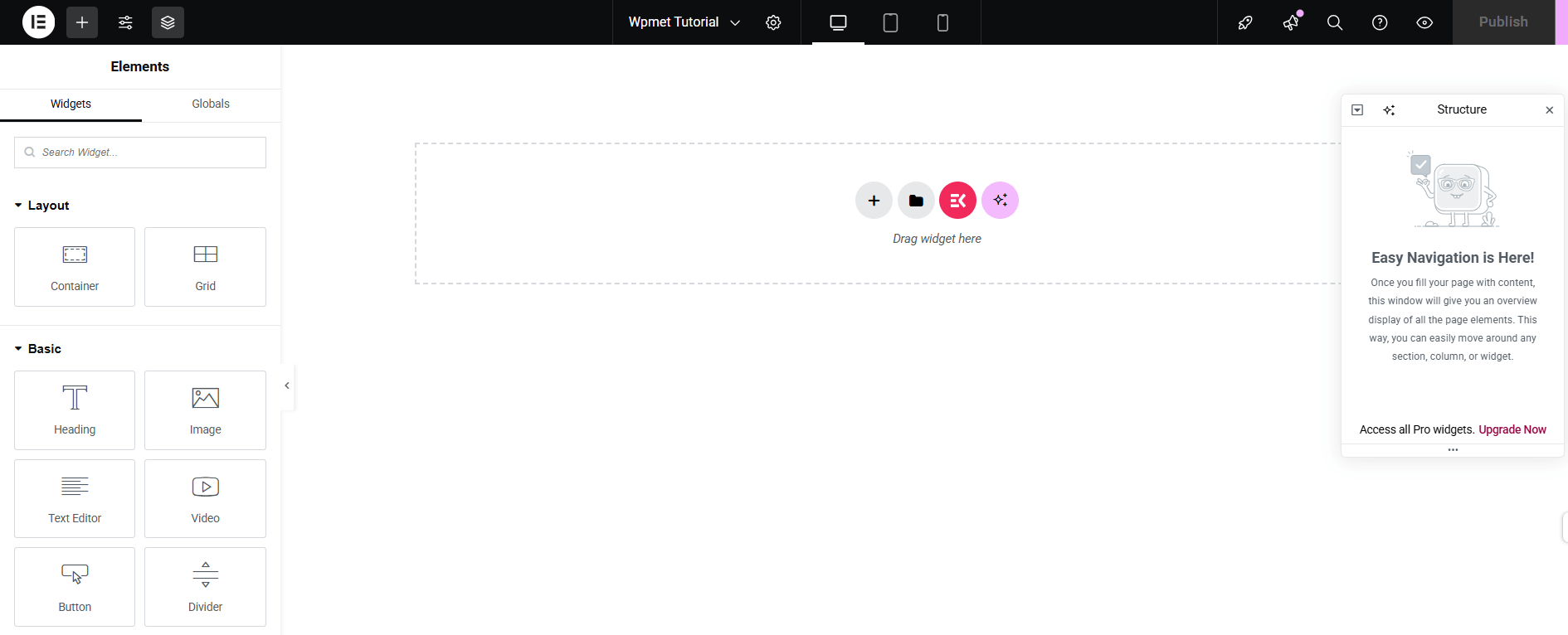 Drag & Drop Header Footer Builder by ElementsKit