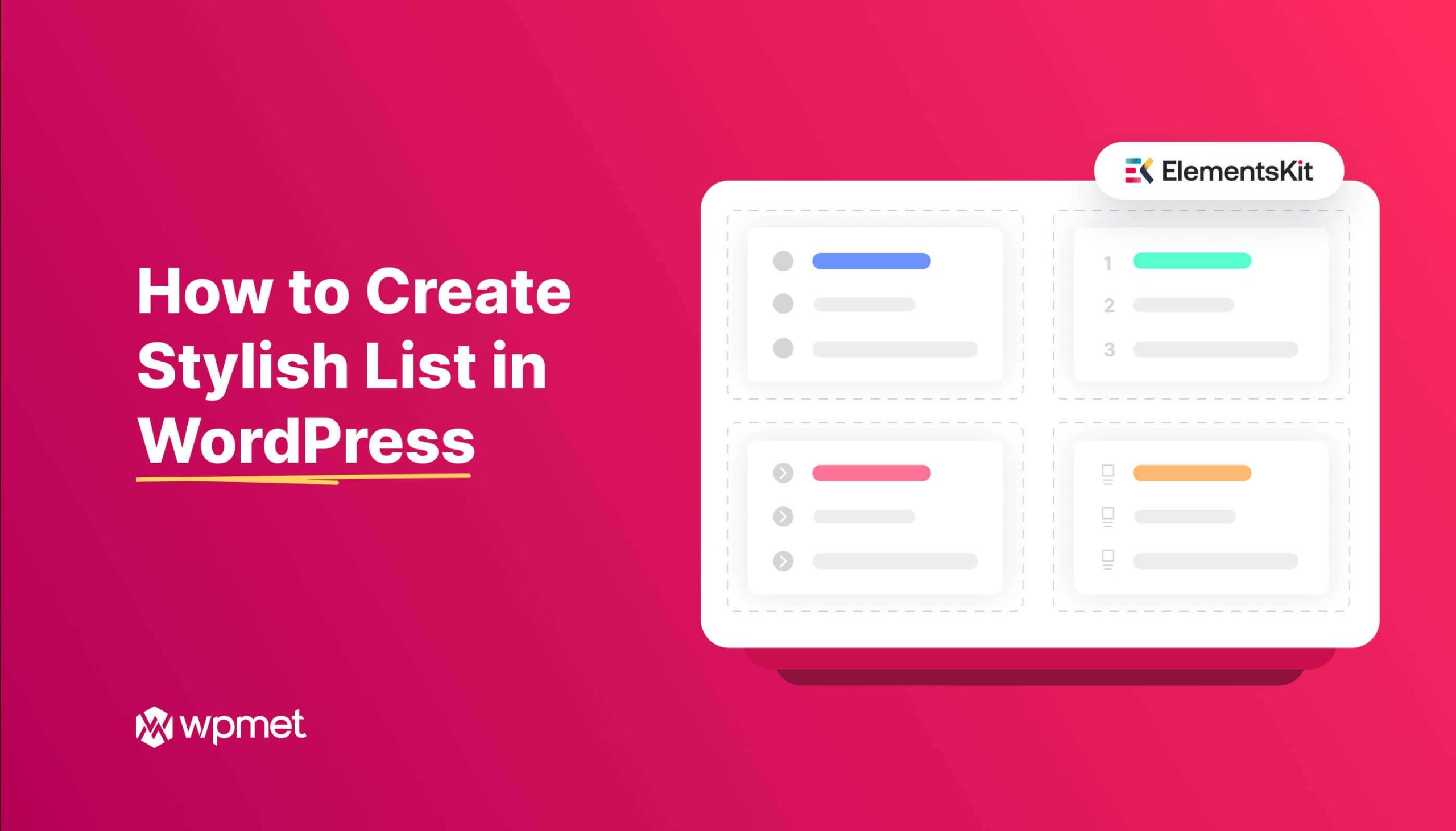 How to Create Stylish List in WordPress