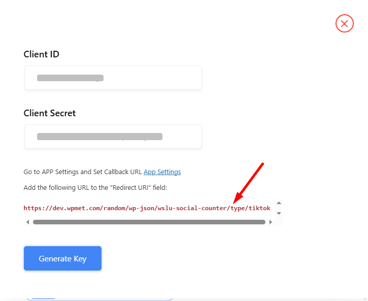 Copy the web or desktop url