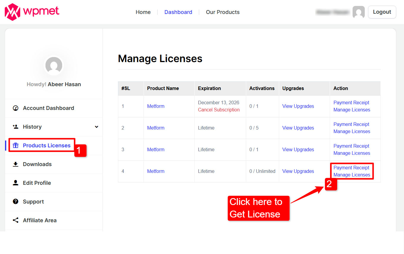 Get MetForm Pro Licesne Key