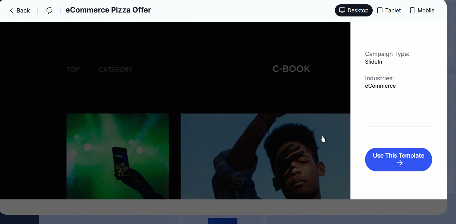 Sidebar Slide-In Pop-up