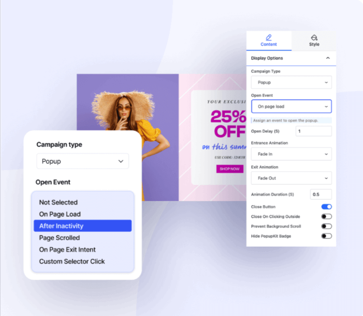Popup Design For BFCM Campaign