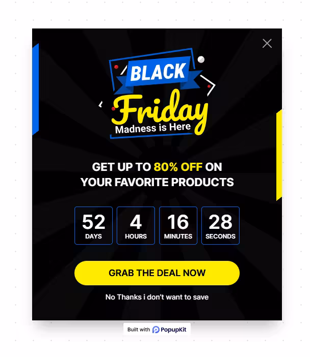 Popup A/B Test Variant One