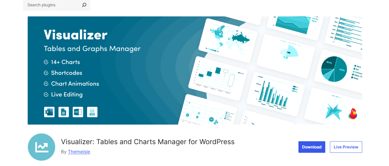 Visualizer table builder