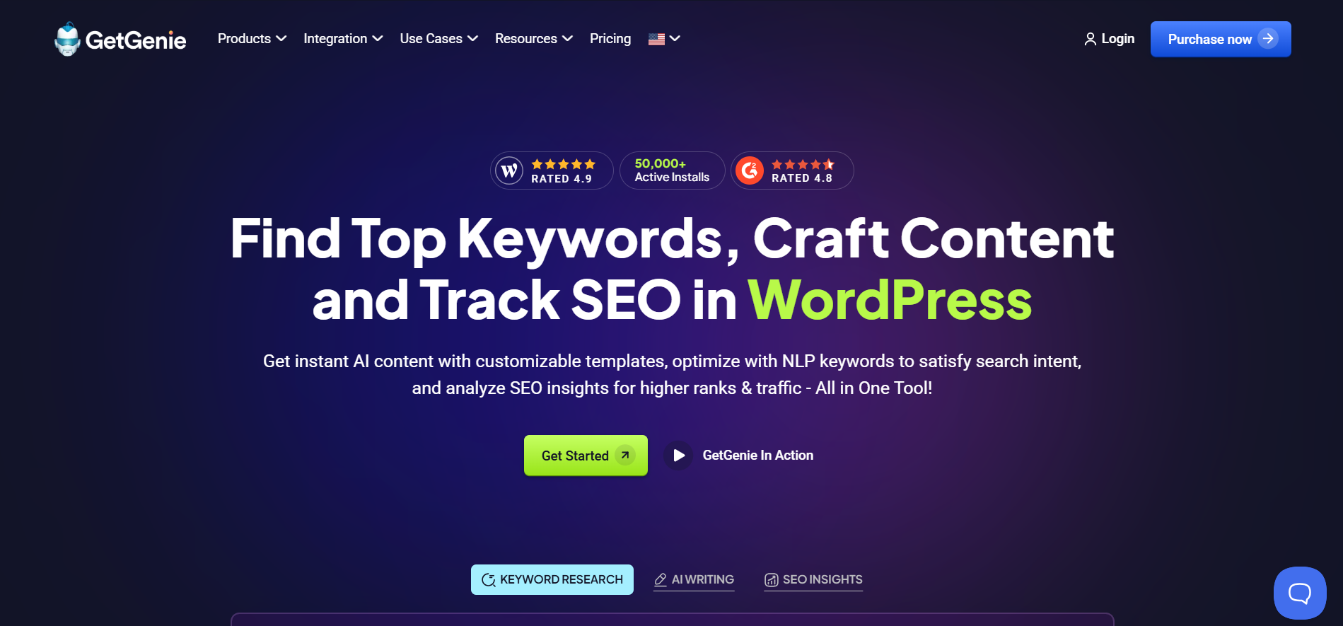 GetGenie AI - Writing and SEO assistant