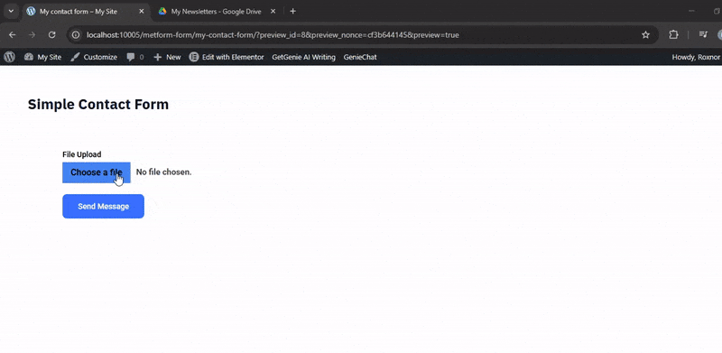 Google drive file upload