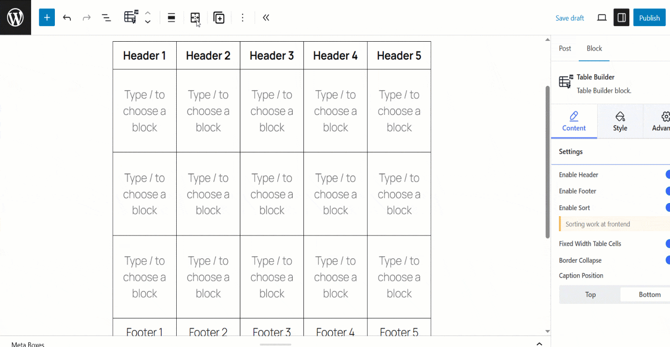 How to Merge Table Cells in WordPress with TableKit