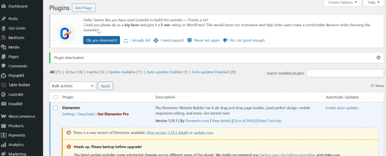Upload PopupKit zip file