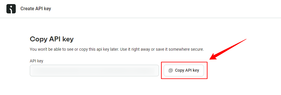 Copy Omnisend API Key for PopupKit