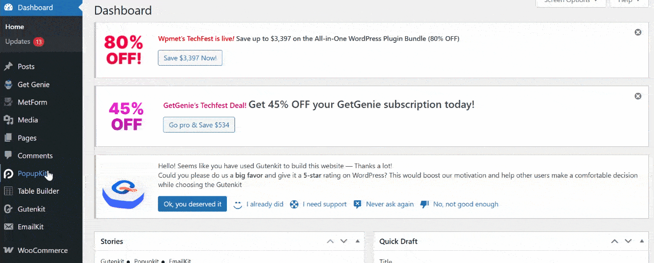 Enable Wishlist Add-on