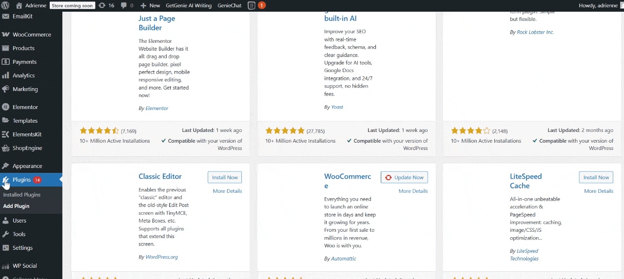 Install and activate TableKit
