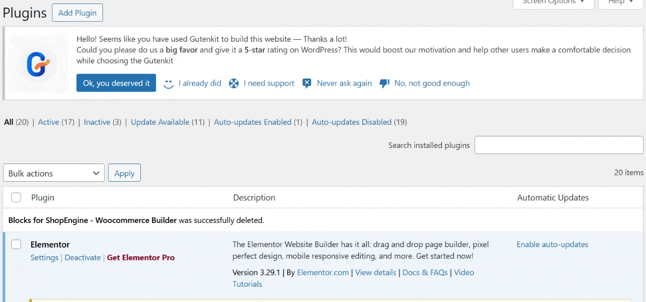 Install and activate ShopEngine