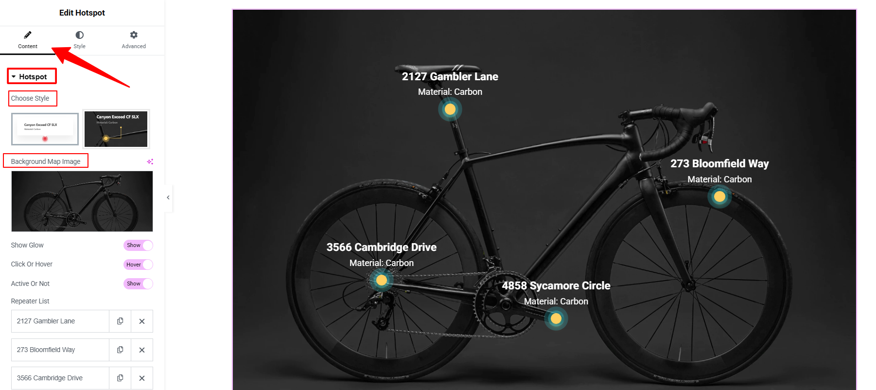 Add Elementor Image Hotspot