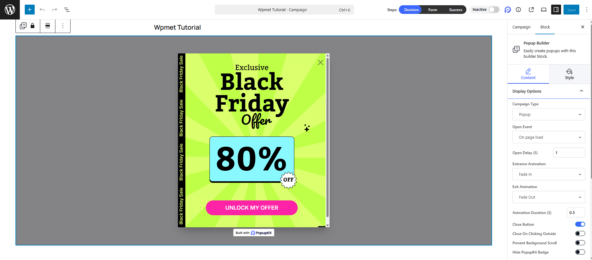 Add Multistep Popup Templates
