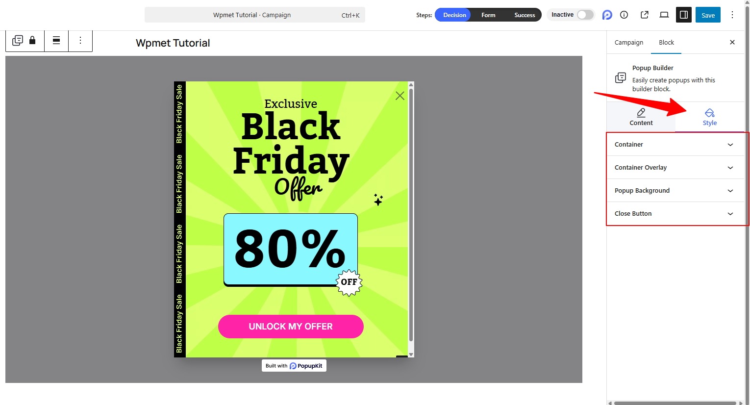 Create Multi-step Popup Templates