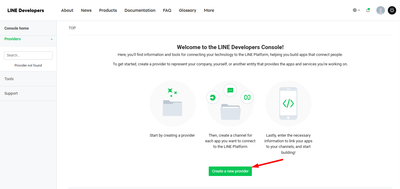 Create a New Provider