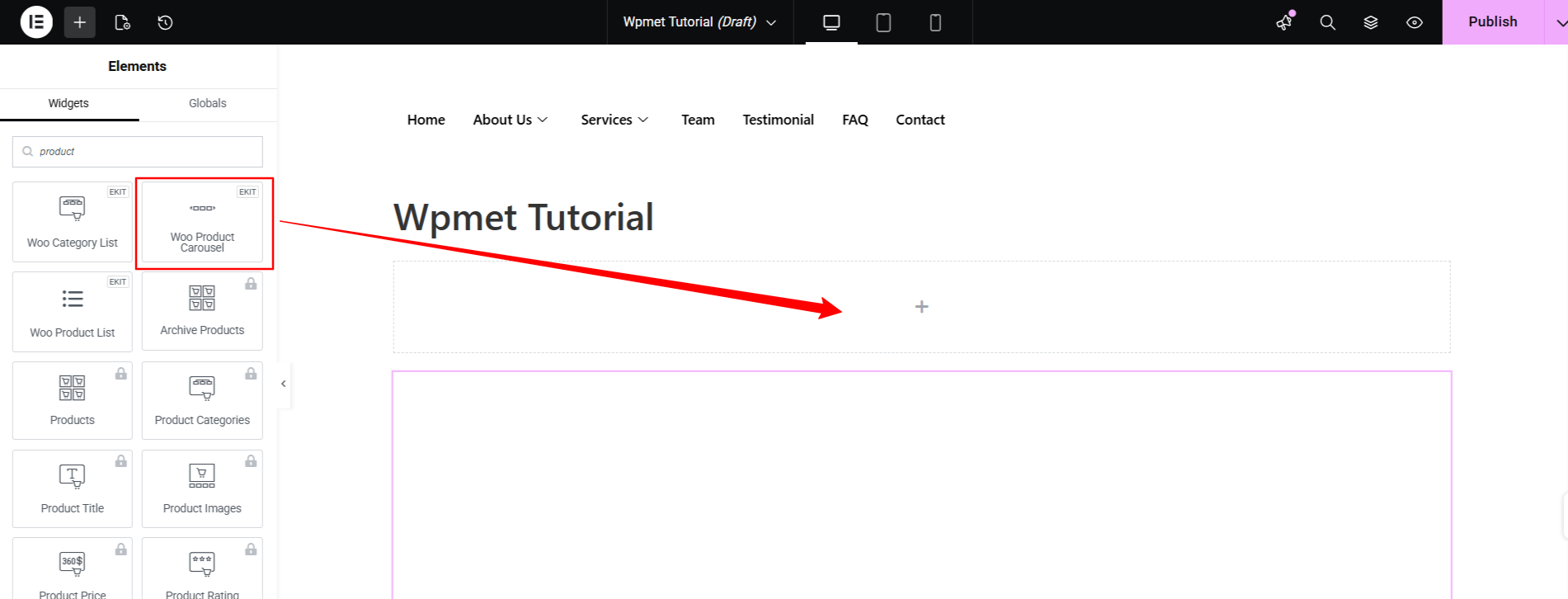 WooCommerce Product Carousel Widget